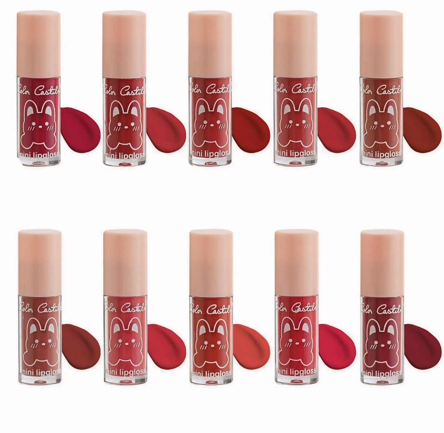 Color Castle Mini Lip Gloss Pack of 10 Shades