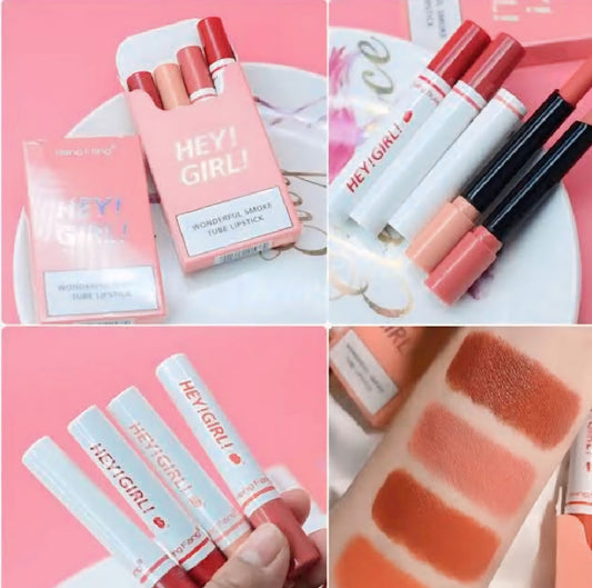 HENG FANG HEY GIRL WONDER TUBE LIPSTICK - Lipsticks Matte Long Lasting touch colors Hey Girl Velvet Matte Lipsticks / 1PCS -Random colour only