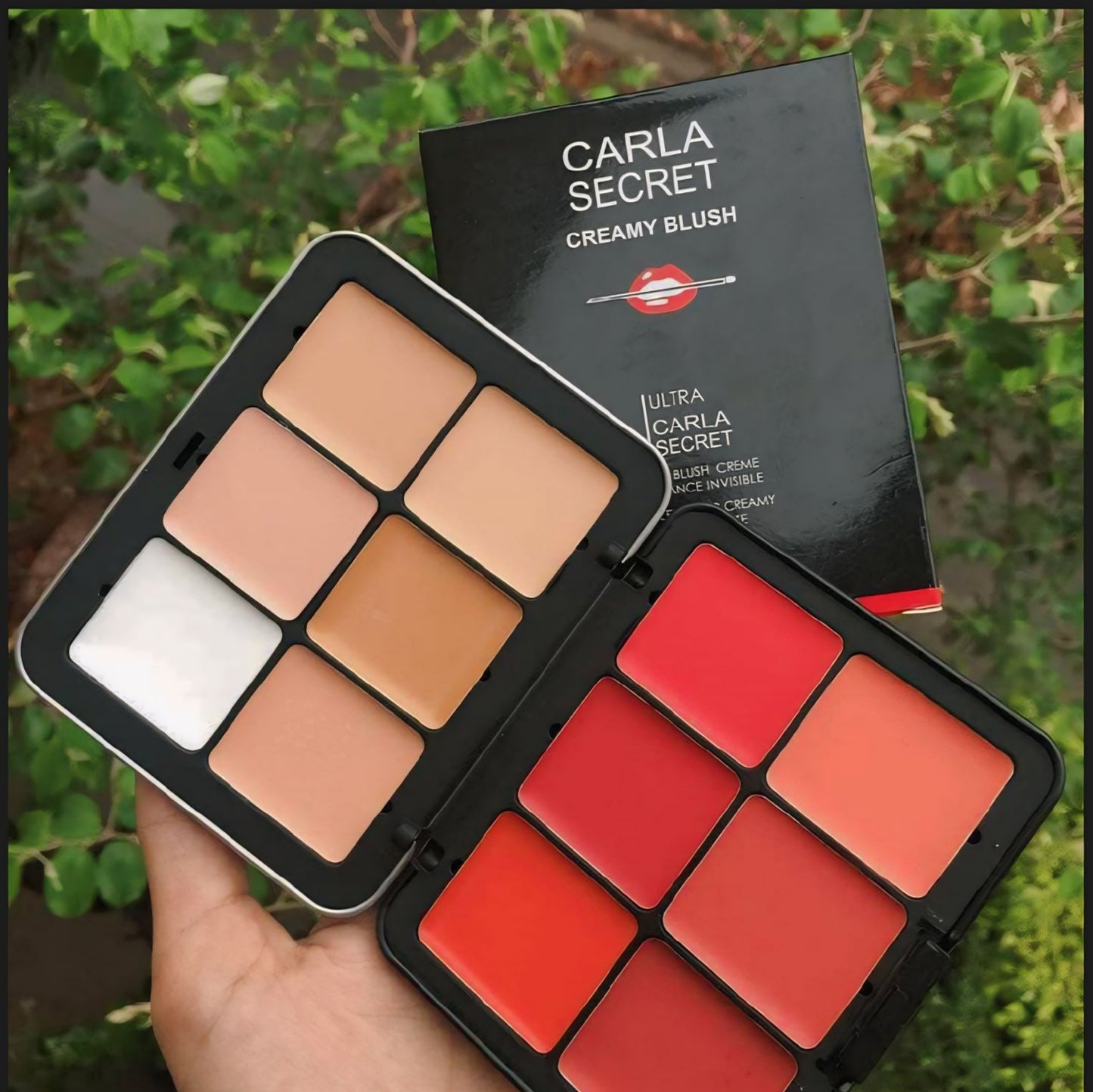 12 Colour Ultra HD invisible Cover Cream Blush Palette