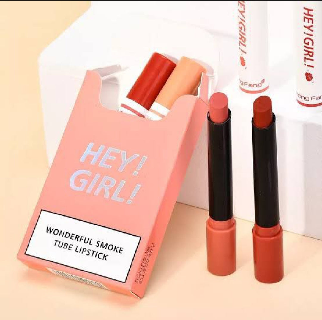 HENG FANG HEY GIRL WONDER TUBE LIPSTICK - Lipsticks Matte Long Lasting touch colors Hey Girl Velvet Matte Lipsticks / 1PCS -Random colour only