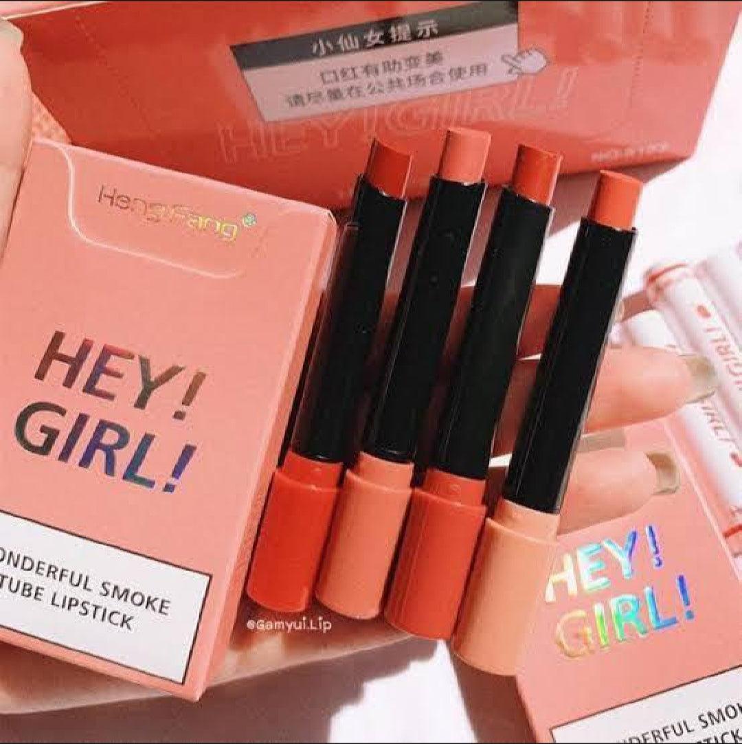 HENG FANG HEY GIRL WONDER TUBE LIPSTICK - Lipsticks Matte Long Lasting touch colors Hey Girl Velvet Matte Lipsticks / 1PCS -Random colour only